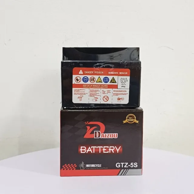 DAIZOU ACCU AKI FULL KERING GTZ5 YTZ5 HTZ5 BARANG IMPORT AIR TERISI DAIZOU