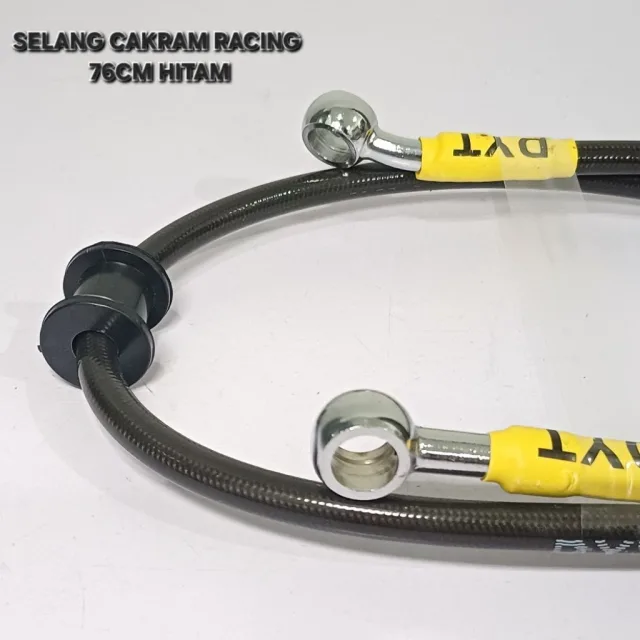 TALI KABEL SELANG REM CAKRAM RACING VARIASI 76 CM 76CM RACING HITAM