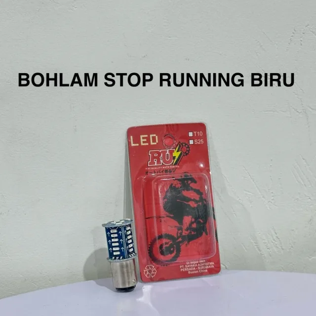 DOP LAMPU BOHLAM LED STOP REM LED 30 MATA RUNNING WARNA BIRU