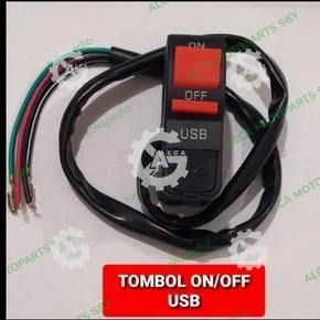 TOMBOL SAKLAR HOLDER ON OFF USB