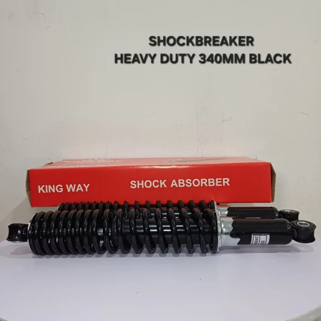 SKOK SHOCKBREAKER SHOCK BREAKER BELAKANG HEAVY DUTY 340 MM 340MM HEAVY DUTY BLACK HITAM