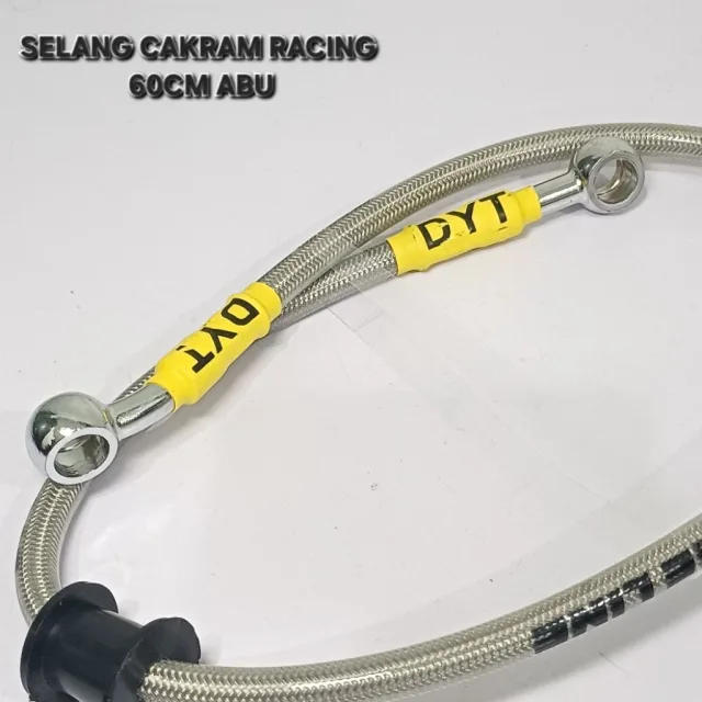 TALI KABEL SELANG REM CAKRAM RACING VARIASI 60 CM 60CM RACING ABU ABU