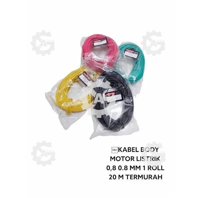 KABEL BODY MOTOR LISTRIK 0,8 0.8 MM 1 ROLL 20 M TERMURAH