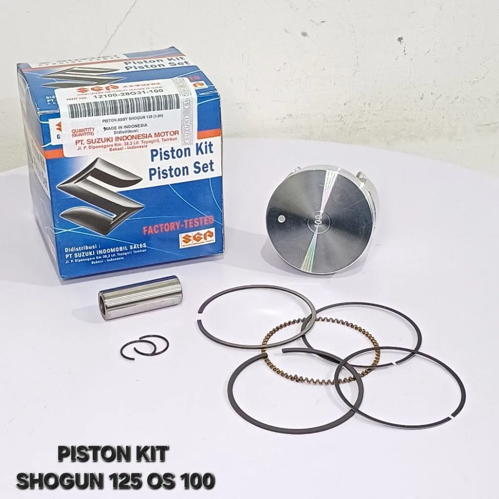 PISTON SEHER KIT SET RING PEN PISTON SHOGUN 125 OS 100 1.00 28G31