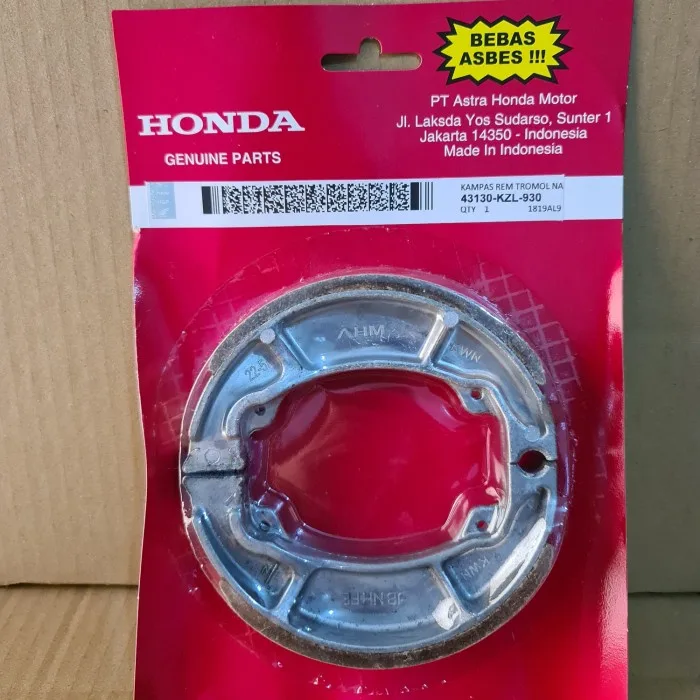 KAMPAS REM TROMOL BELAKANG HONDA VARIO BEAT SCOOPY SPACY FI NEW KZL