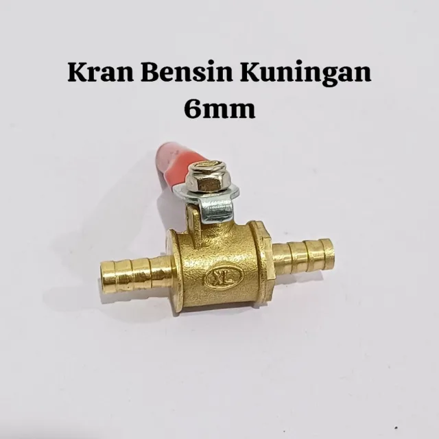 KRAN KERAN BENSIN KUNINGAN UNIVERSAL 1/4 6MM