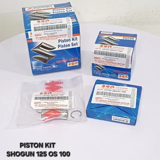 PISTON SEHER KIT SET RING PEN PISTON SHOGUN 125 OS 100 1.00 28G31