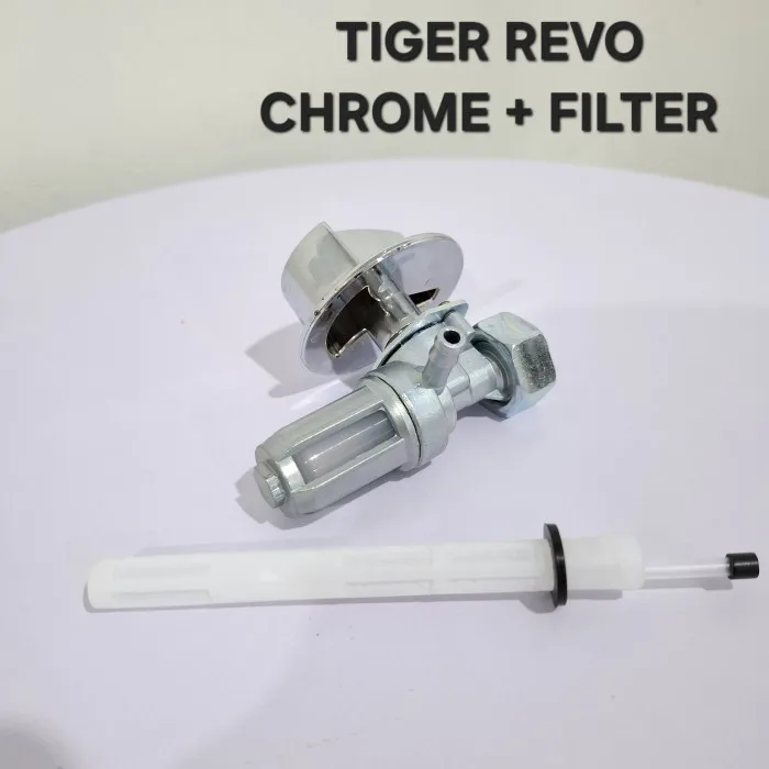 CHROME KERAN KRAN BENSIN TIGER REVO TIGER NEW PLUS FILTER BENSIN CHROME CROM