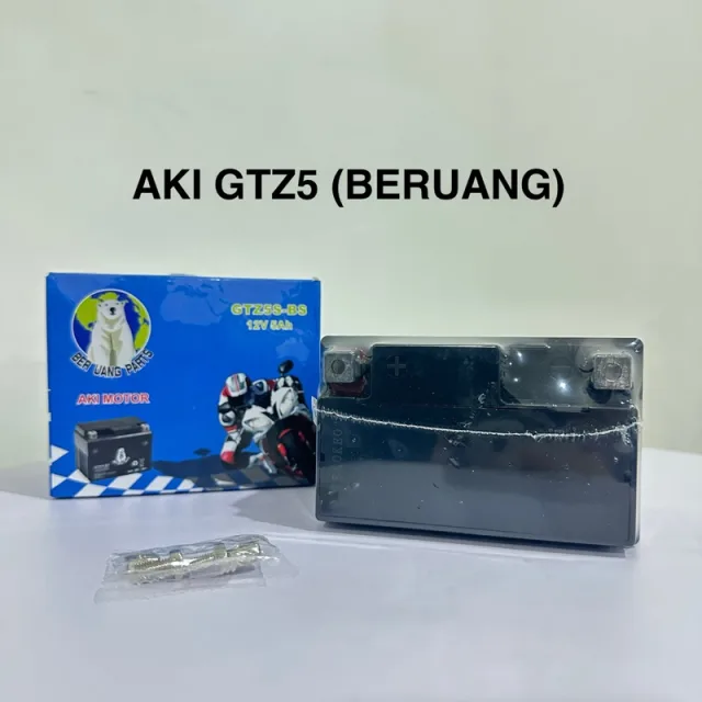 ACCU AKI KERING FULL KERING 1,3 KG GTZ5 / HTZ5 / YTZ5 (AIR SUDAH TERISI)