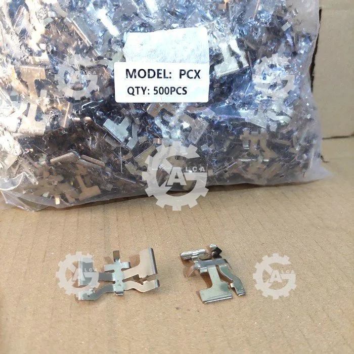 ISI 3 PC PLAT TAHANAN KAMPAS REM PLAT DISPAD DEPAN PCX STAINLESS PER 3 PC