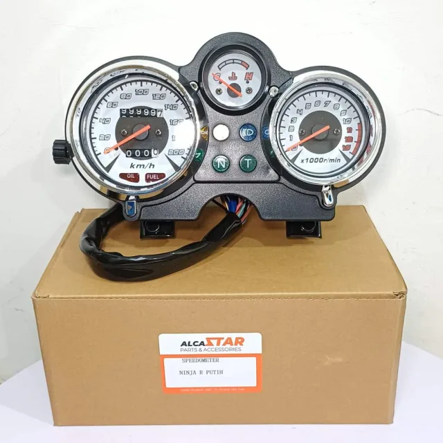 PUTIH SPIDO SPEEDO METER SPEEDOMETER MOTOR NINJA R SS PUTIH WHITE