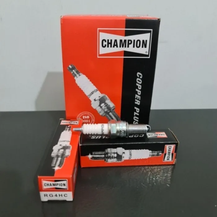 ISI 10 PC BUSI CHAMPION RG4HC KHARISMA SUPRA X 125 KEPALA PUTIH J1L-1-04