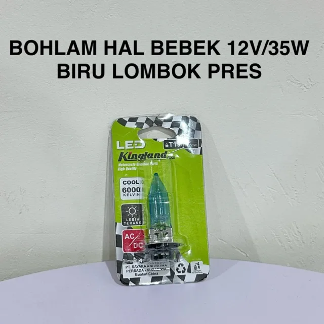 HRG PER 2 BIJI DOP BOHLAM LAMPU HALOGEN BIRU CABE LOMBOK LANCIP 12V 35 WATT TERMURAH