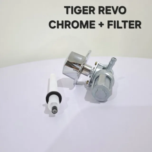 CHROME KERAN KRAN BENSIN TIGER REVO TIGER NEW PLUS FILTER BENSIN CHROME CROM