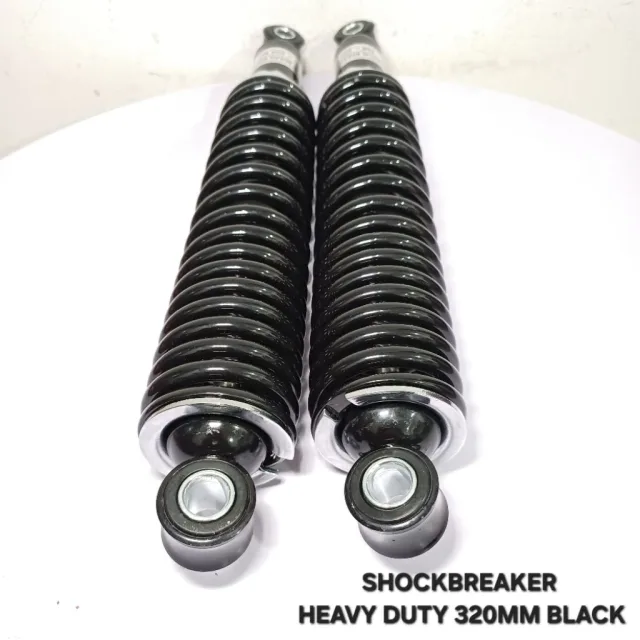 SKOK SHOCKBREAKER SHOCK BREAKER BELAKANG HEAVY DUTY 320 MM 320MM HEAVY DUTY BLACK HITAM