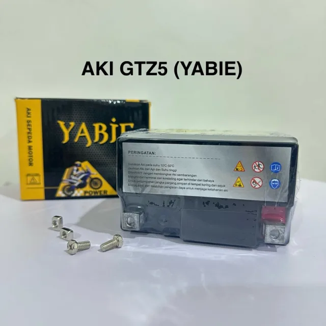 YABIE ACCU AKI FULL KERING GTZ5 YTZ5 HTZ5 YABIE BARANG IMPORT AIR TERISI YABIE