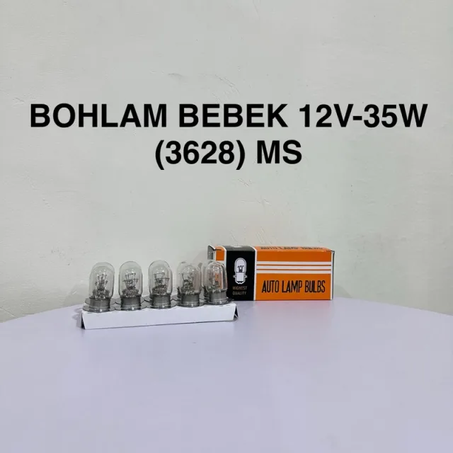 HARGA UNTUK 20 PCS (2 BOX) DOP BOHLAM DEPAN STD BEBEK MATIC 12V 35W V75 KAKI 2