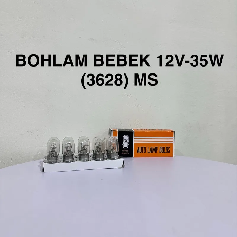 HARGA UNTUK 20 PCS (2 BOX) DOP BOHLAM DEPAN STD BEBEK MATIC 12V 35W V75 KAKI 2