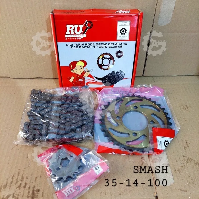 GIR GEAR PAKET GEAR SET SMASH LAMA SHOGUN 110 35T 14T 428H - 100