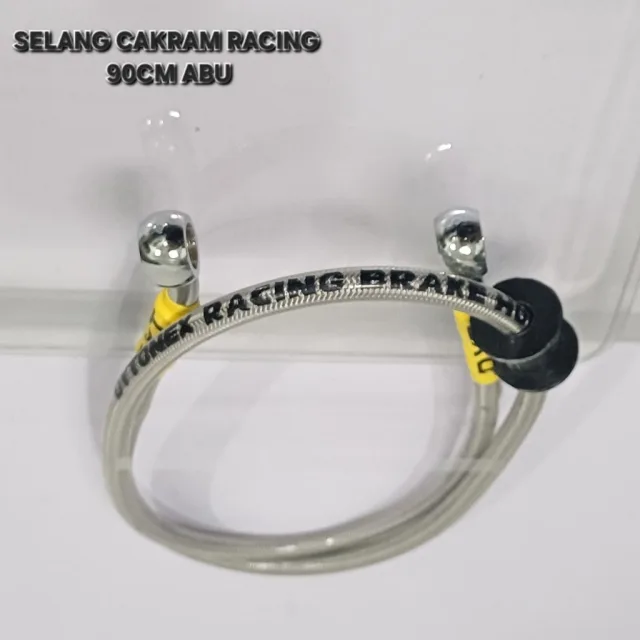 TALI KABEL SELANG REM CAKRAM RACING VARIASI 90 CM 90CM RACING ABU ABU