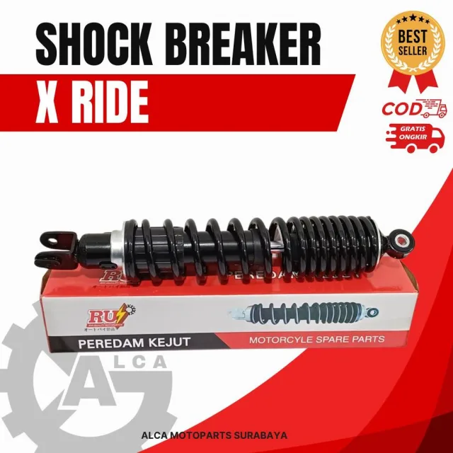 SKOK SHOCKBREAKER SHOCK BREAKER BELAKANG XRIDE X RIDE 115 125 HITAM BLACK