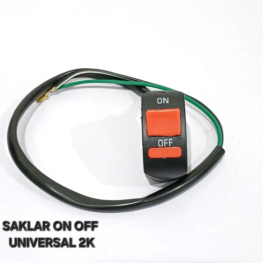 TOMBOL SAKLAR SWITCH UNIVERSAL ON OFF 2 KABEL