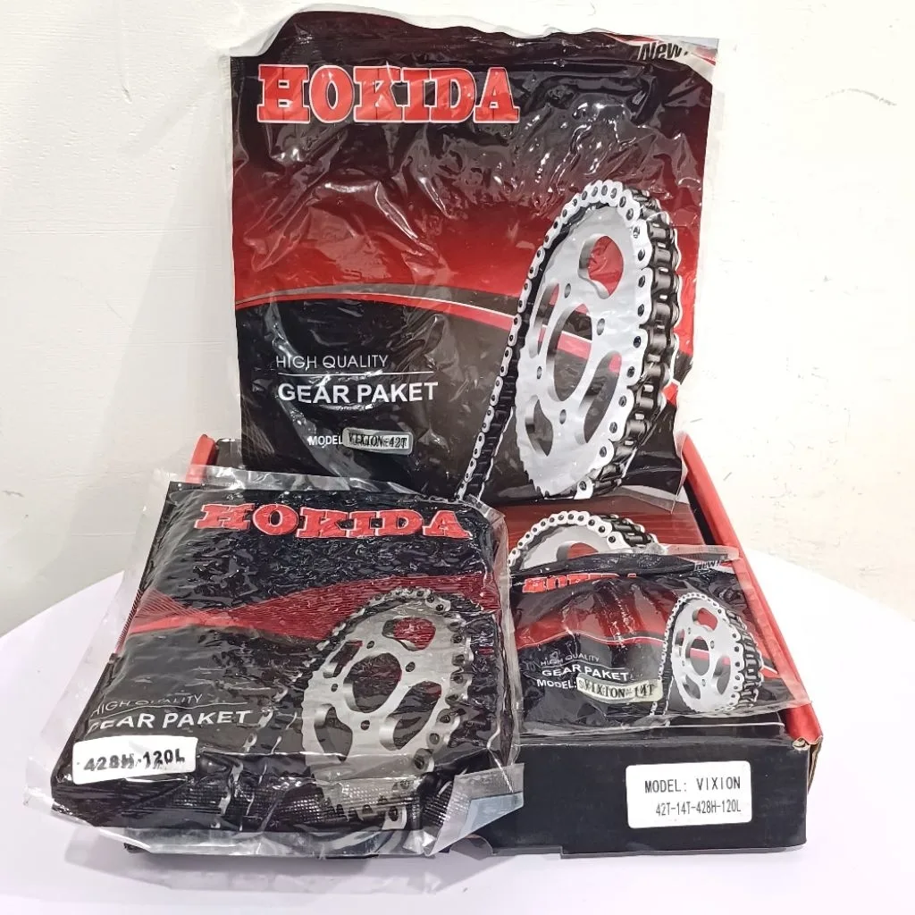 HOKIDA GIR GEAR PAKET SET VIXION OLD LAMA 42T 14T 120 HOKIDA