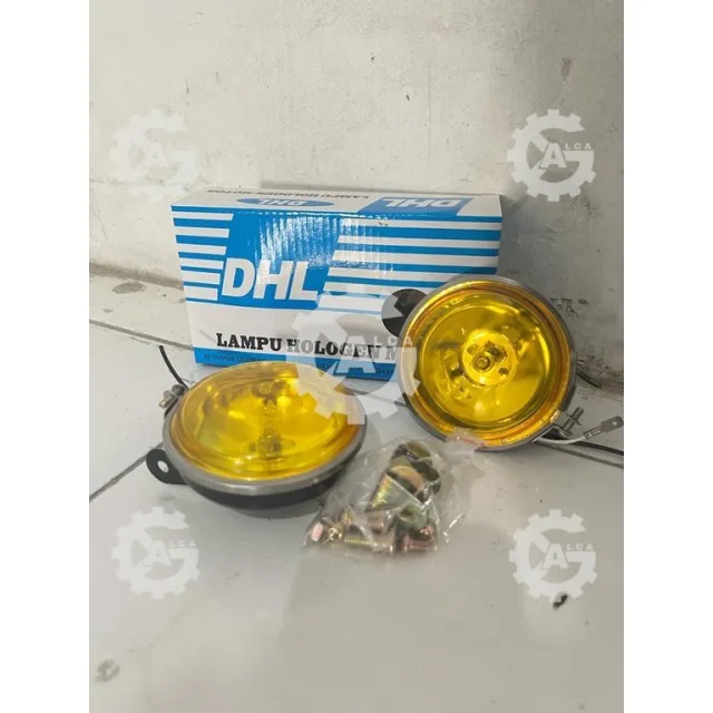 LAMPU TEMBAK KABUT FOGLAMP 199 H3 BULAT UNIVERSAL PUTIH KUNING 12V 24V