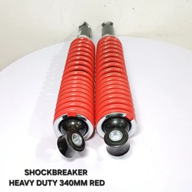 SKOK SHOCKBREAKER SHOCK BREAKER BELAKANG HEAVY DUTY 340 MM 340MM HEAVY DUTY RED MERAH