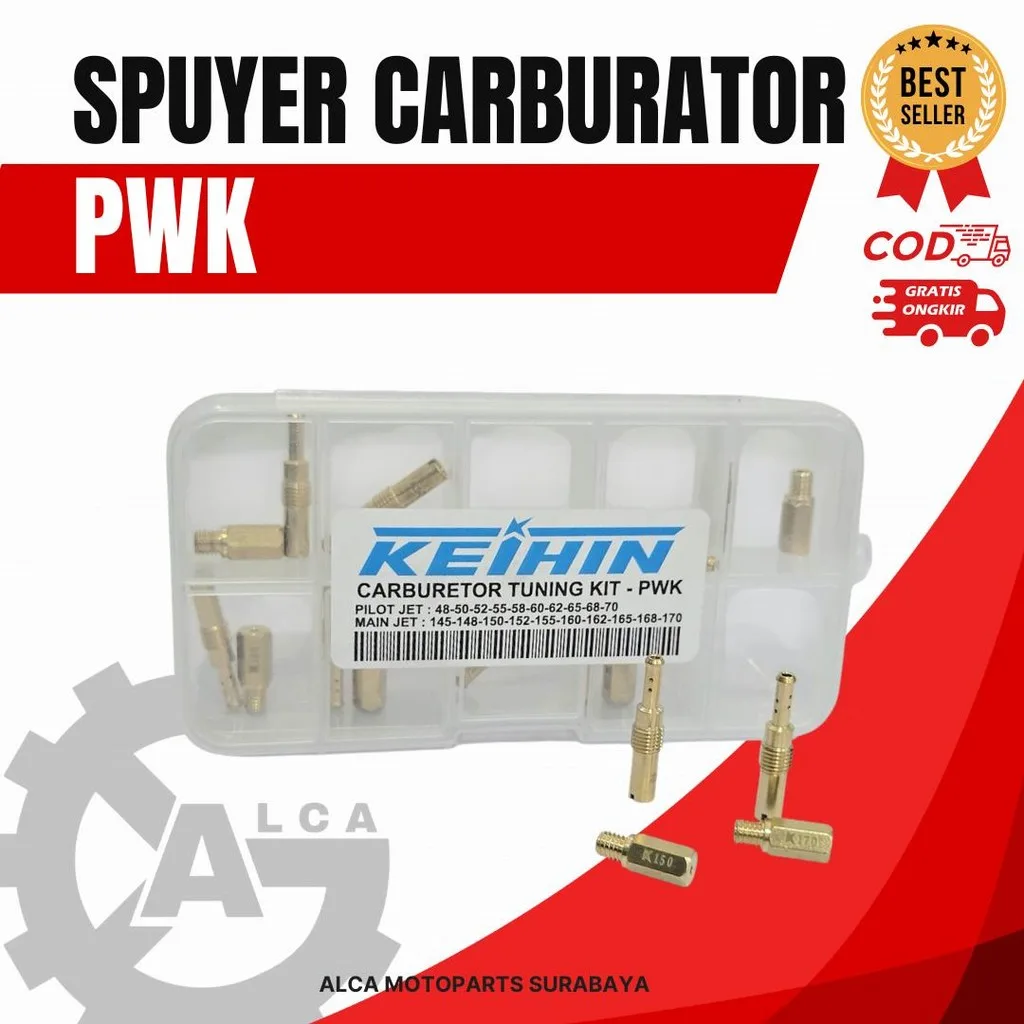 MAIN PILOT JET SPUYER KARBURATOR CARBURATOR PWK PER KOTAK ISI 10
