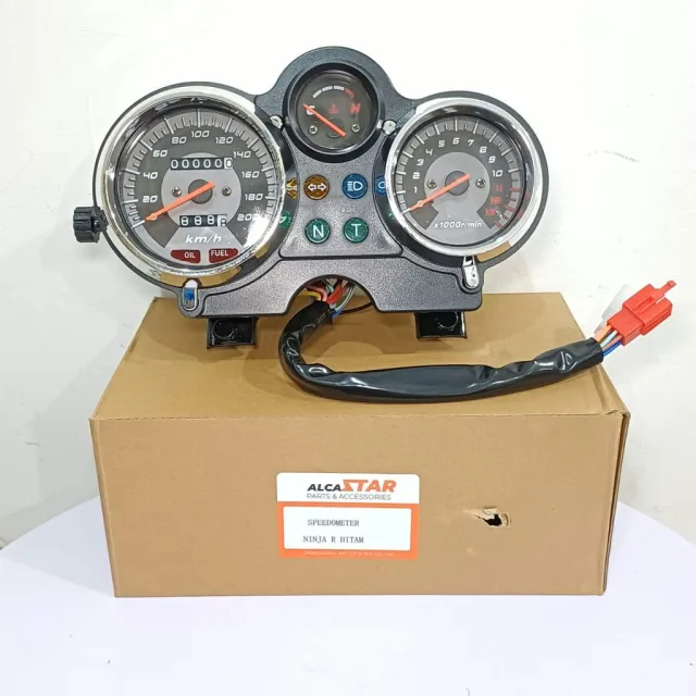 HITAM SPIDO SPEEDO METER SPEEDOMETER MOTOR NINJA R SS HITAM BLACK