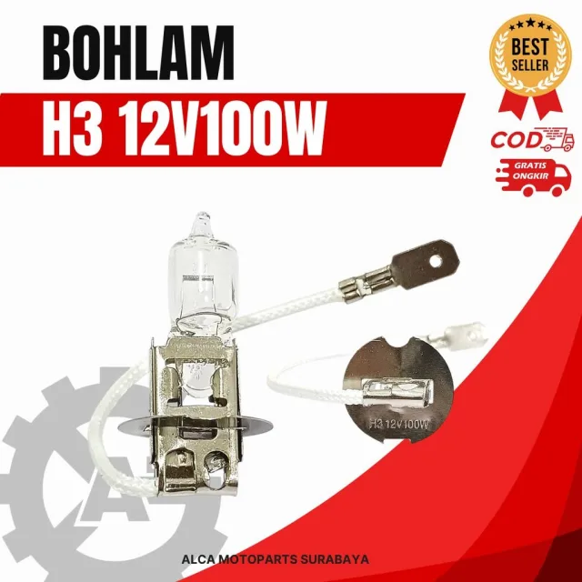 HRG PER 5 BIJI BOHLAM DOP HALOGEN H3 24V100W / 12V100W / 12V55W