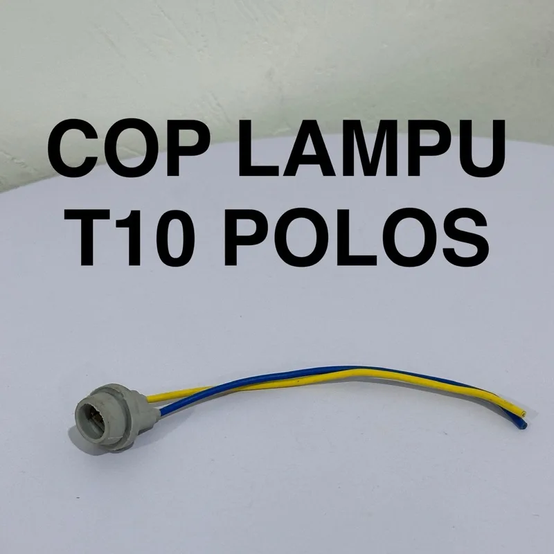 HRG PER 10 BIJI COP FITTING LAMPU T10 POLOS TERMURAH