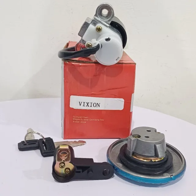 KUNCI KONTAK ASSY SET JOK TUTUP TANGKI VIXION OLD LAMA PLUS TUTUP TANGKI