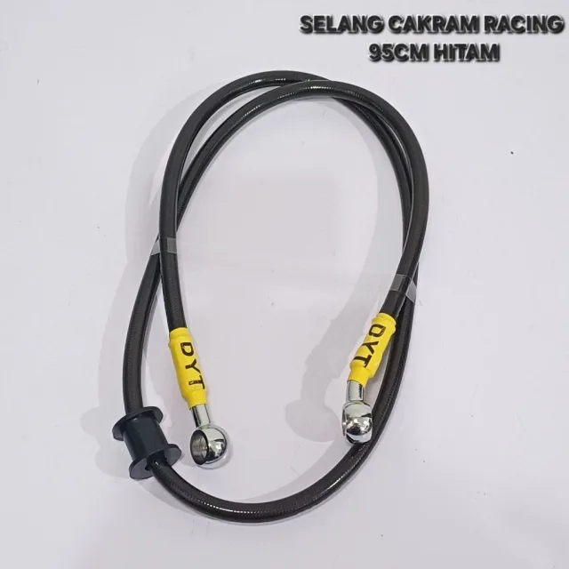 TALI KABEL SELANG REM CAKRAM RACING VARIASI 95 CM 95CM RACING HITAM