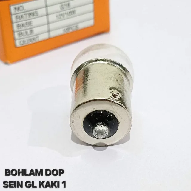 HARGA PER 20 PCS (2 BOX) DOP BOHLAM BOLAM LAMPU RETENG RETING SEIN GL 12V / 10W PUTIH