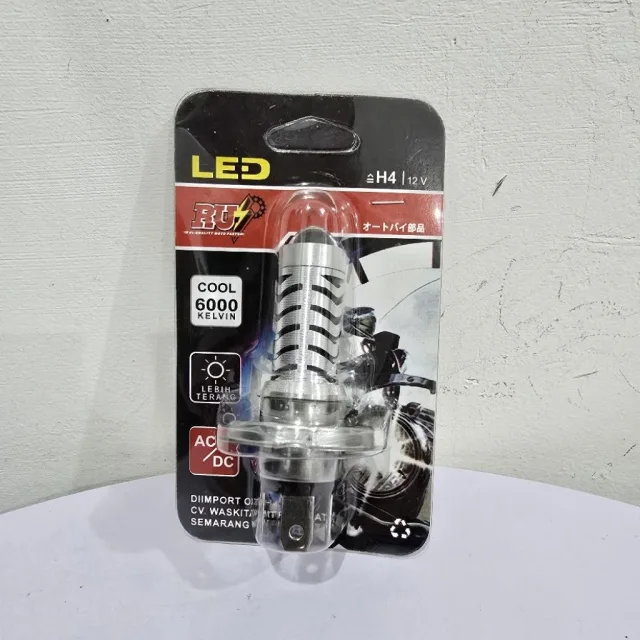 BOHLAM BOLAM DOP LAMPU DEPAN LED H4 PROYEKTOR LASER AC DC VIXION PROYEKTOR