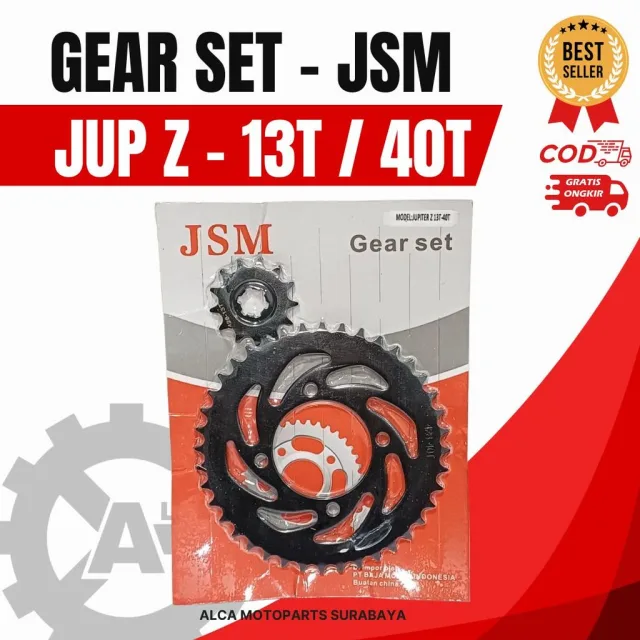 JSM GIR GEAR GER SET DEPAN BELAKANG JUPITER Z 40T 13T DEPAN BELAKANG