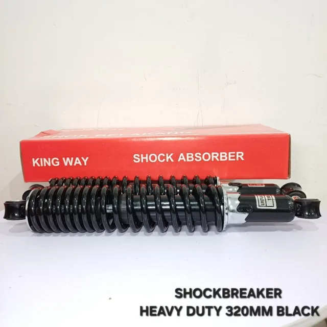 SKOK SHOCKBREAKER SHOCK BREAKER BELAKANG HEAVY DUTY 320 MM 320MM HEAVY DUTY BLACK HITAM