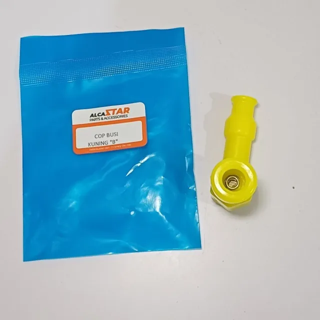 PER 2 BIJI B COP TUTUP CANGKLONG BUSI WARNA KUNING PER 2 PCS GRADE B