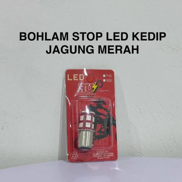 HRG PER 2 BIJI DOP LAMPU BOHLAM LED STOP LED KEDIP JAGUNG PUTIH BIRU
