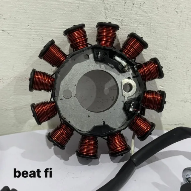 GRADE B SPULL SPUL STATOR ASSY ALUMINIUM BEAT FI F1 STATER KASAR GRADE B