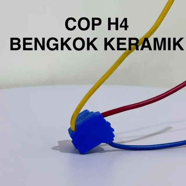 HRG PER 5 BIJI COP SOKET LAMPU DEPAN H4 TERMURAH LURUS KERAMIK LURUS BENGKOK KERAMIK