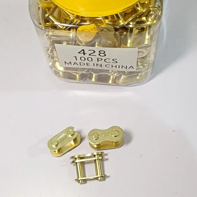 HRG PER 20 PCS SAMBUNGAN RANTAI 428 WARNA EMAS GOLD HARGA 20 BIJI