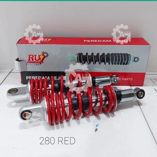 SHOCK BREAKER BELAKANG 280 MERAH PUTIH 1 SET SEPASANG