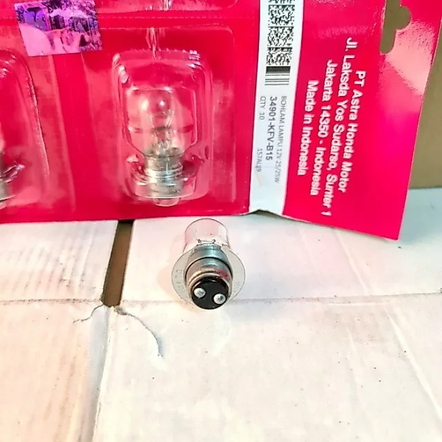 ISI 10 PC BOHLAM BOLAM LAMPU DOP DEPAN BEBEK MATIC KAKI 1 25W KFV ISI 10 PCS