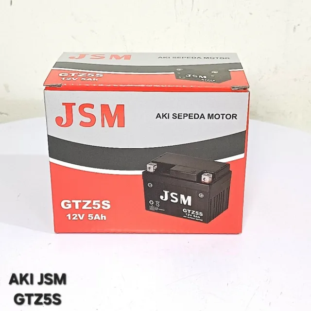JSM ACCU AKI FULL KERING GTZ5 YTZ5 HTZ5 AIR SUDAH TERISI BERAT 1,3 KG JSM
