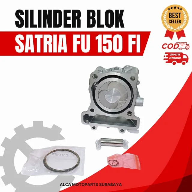 SILINDER BLOK SEHER ASSY SET PISTON SATRIA FU 150 FI INJEKSI