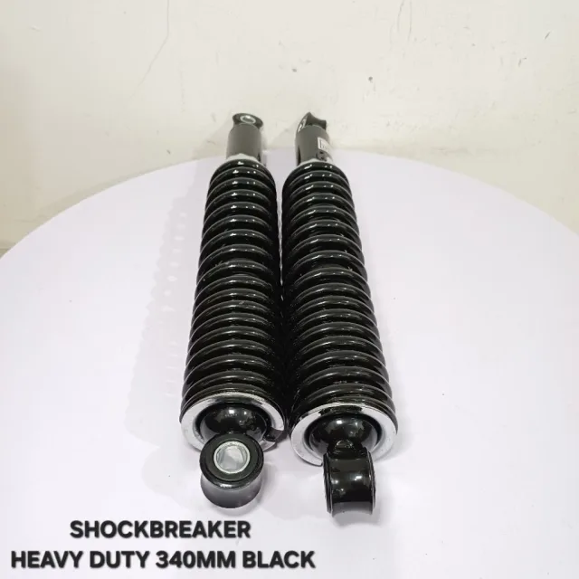 SKOK SHOCKBREAKER SHOCK BREAKER BELAKANG HEAVY DUTY 340 MM 340MM HEAVY DUTY BLACK HITAM
