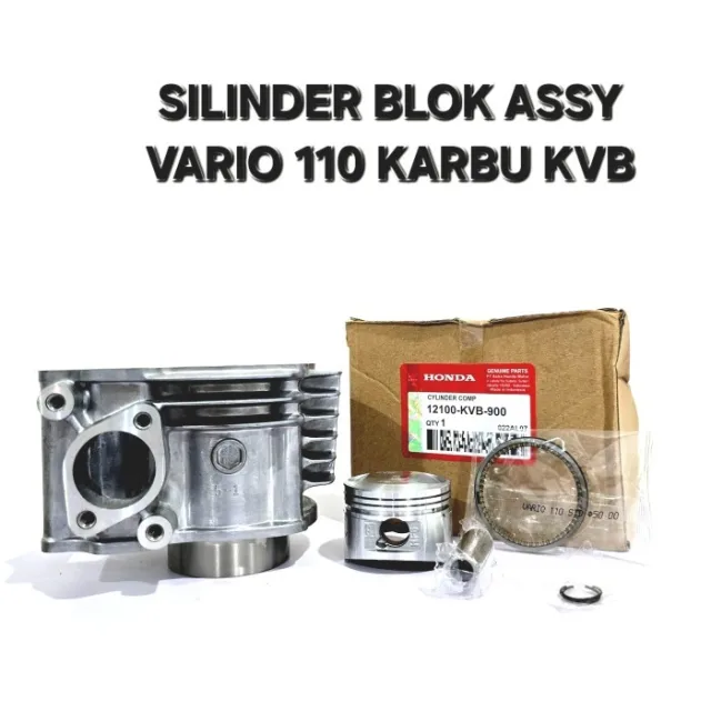 CYLINDER SILINDER BLOK SEHER SET PISTON KIT VARIO 110 KARBU LAMA KVB J1L-2-02